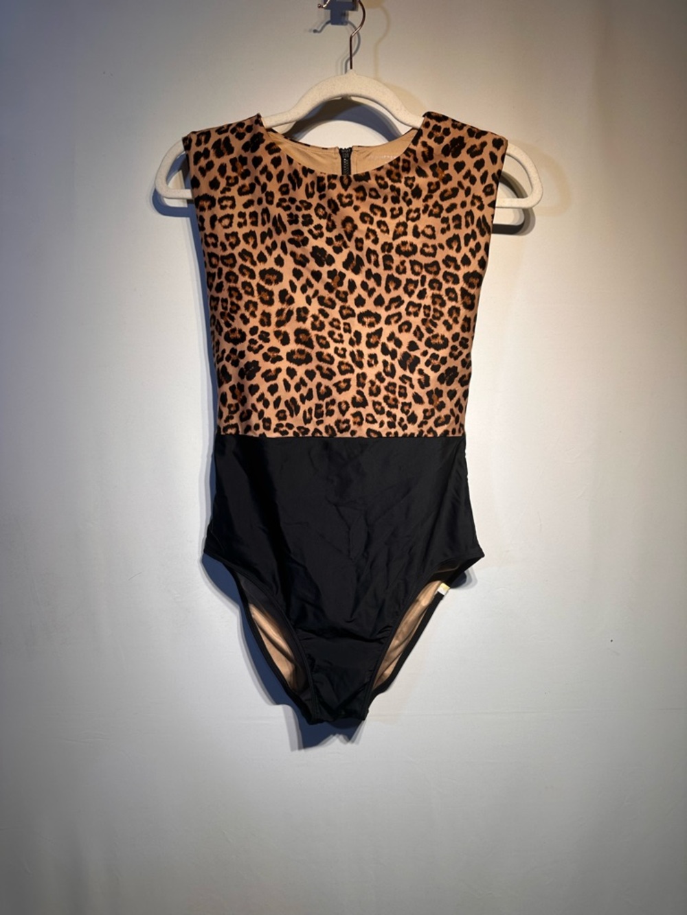 summersalt Leopard Print and Black One-Piece Swim - Picture 3 of 6
